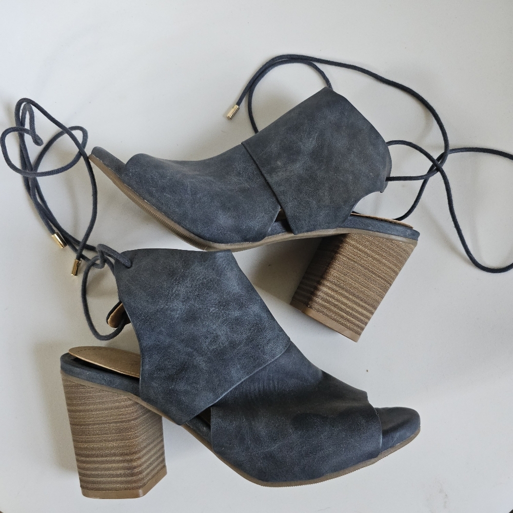 ☆ REACTION Best Hit Open Toe Booties